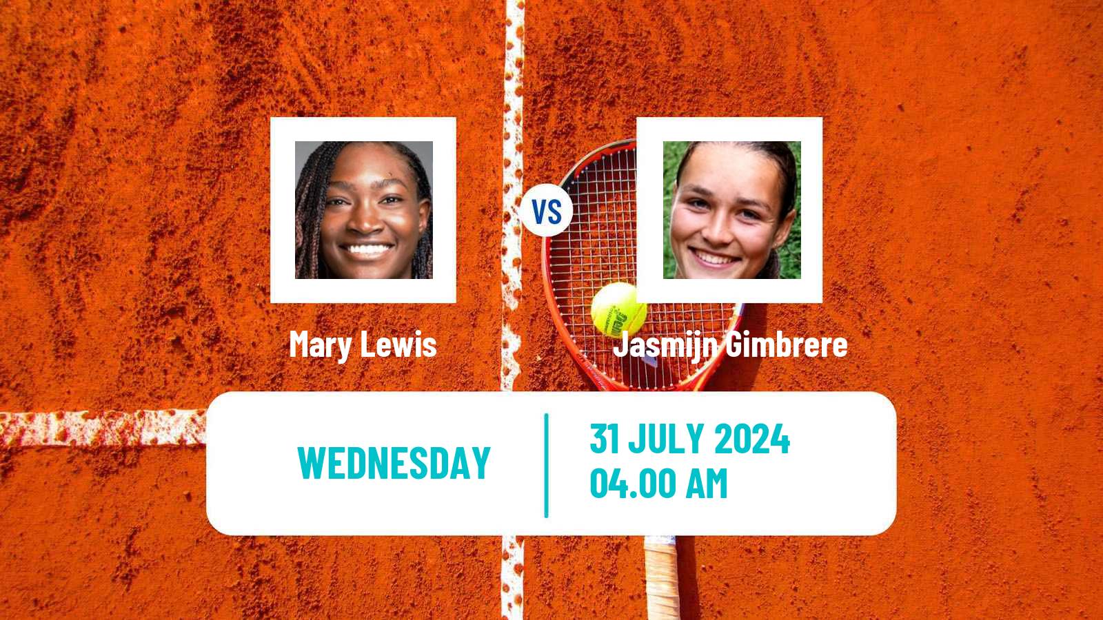 Tennis ITF W35 Koge Women Mary Lewis - Jasmijn Gimbrere
