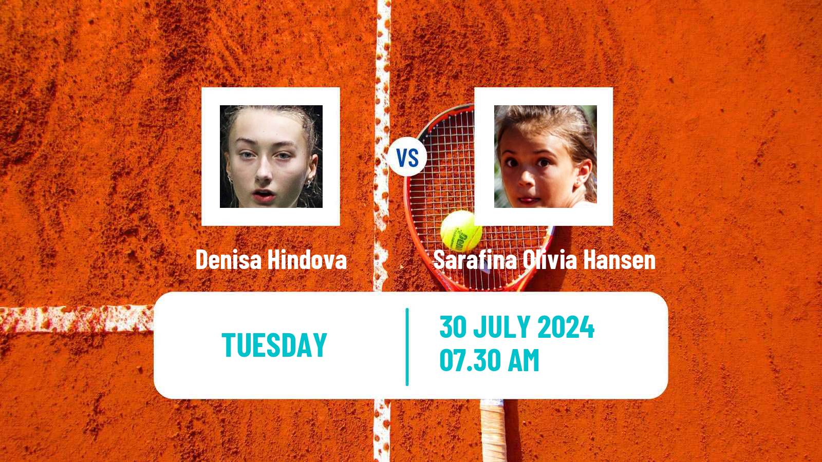Tennis ITF W35 Koge Women Denisa Hindova - Sarafina Olivia Hansen