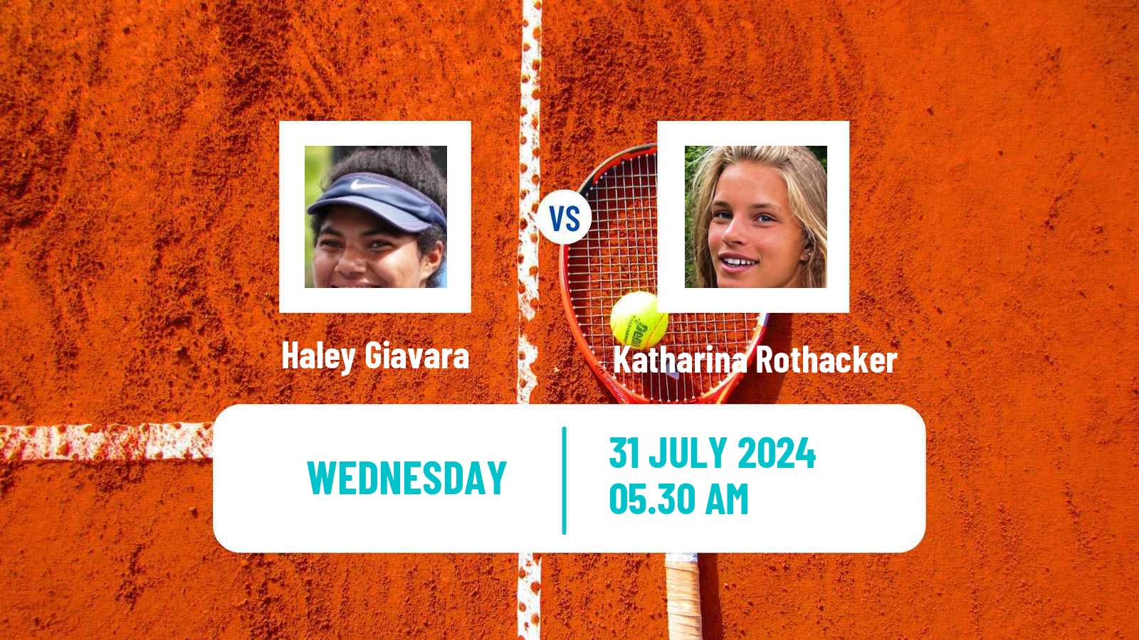 Tennis ITF W35 Koge Women Haley Giavara - Katharina Rothacker