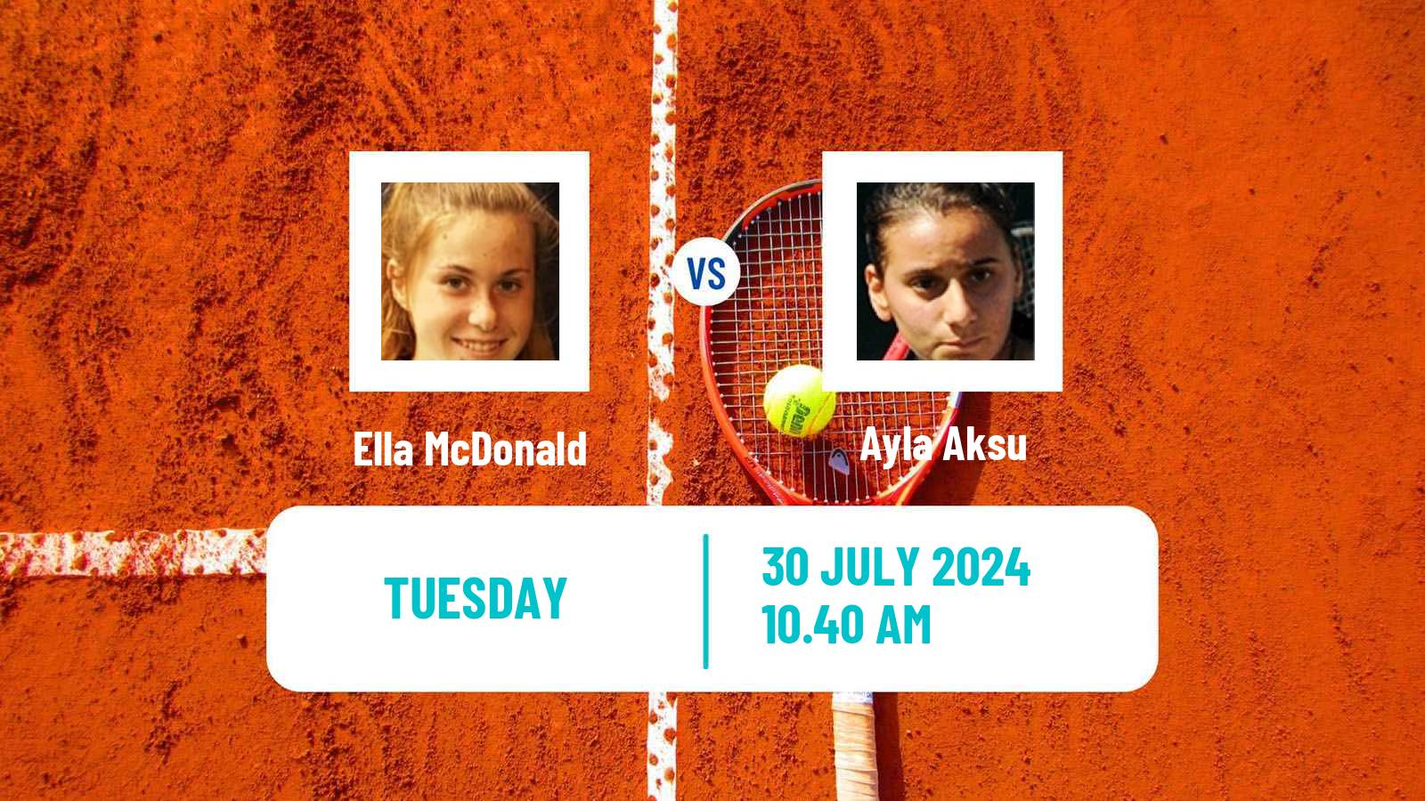 Tennis ITF W35 Roehampton Women Ella McDonald - Ayla Aksu