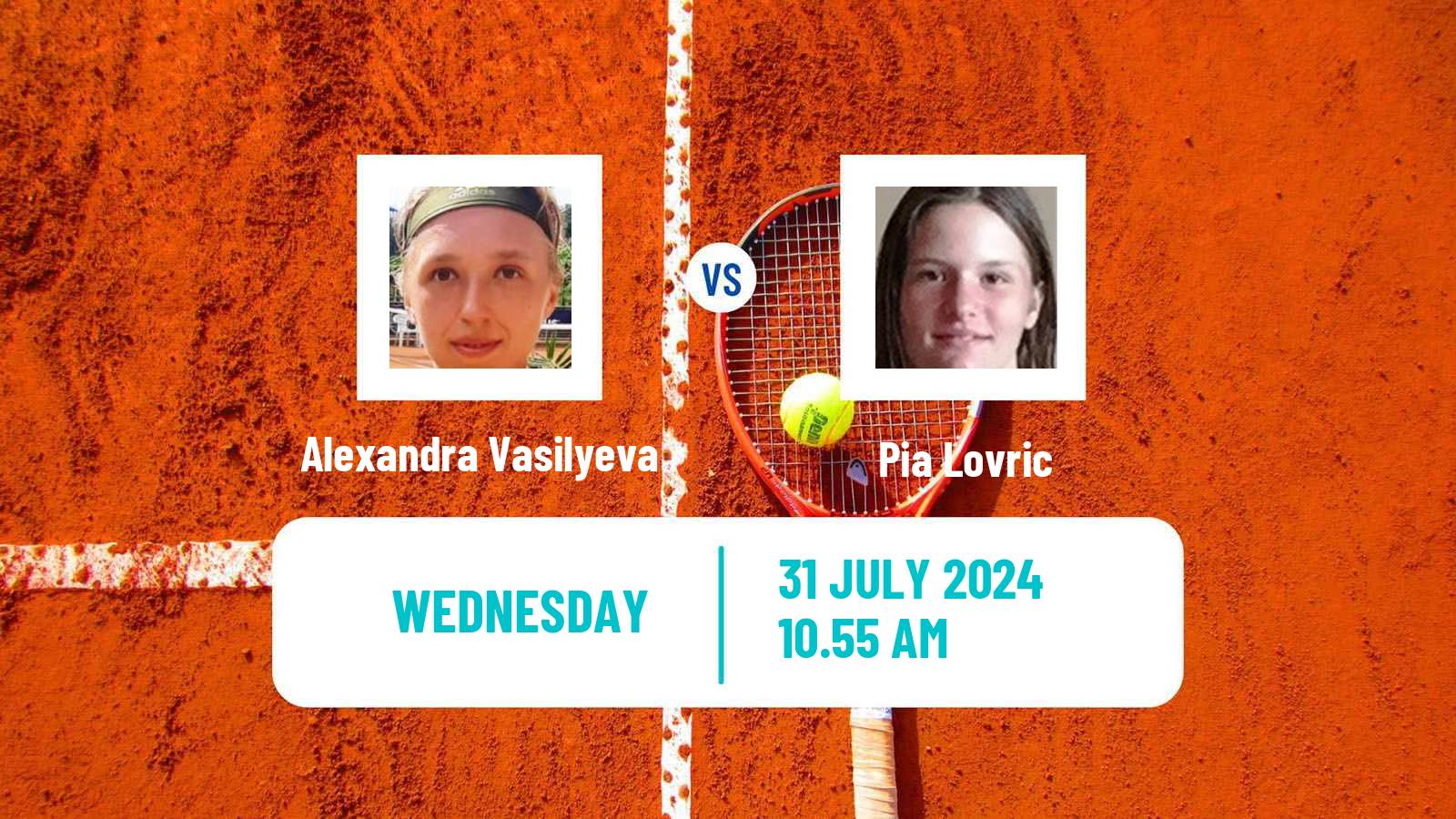 Tennis ITF W15 Rogaska Slatina Women Alexandra Vasilyeva - Pia Lovric