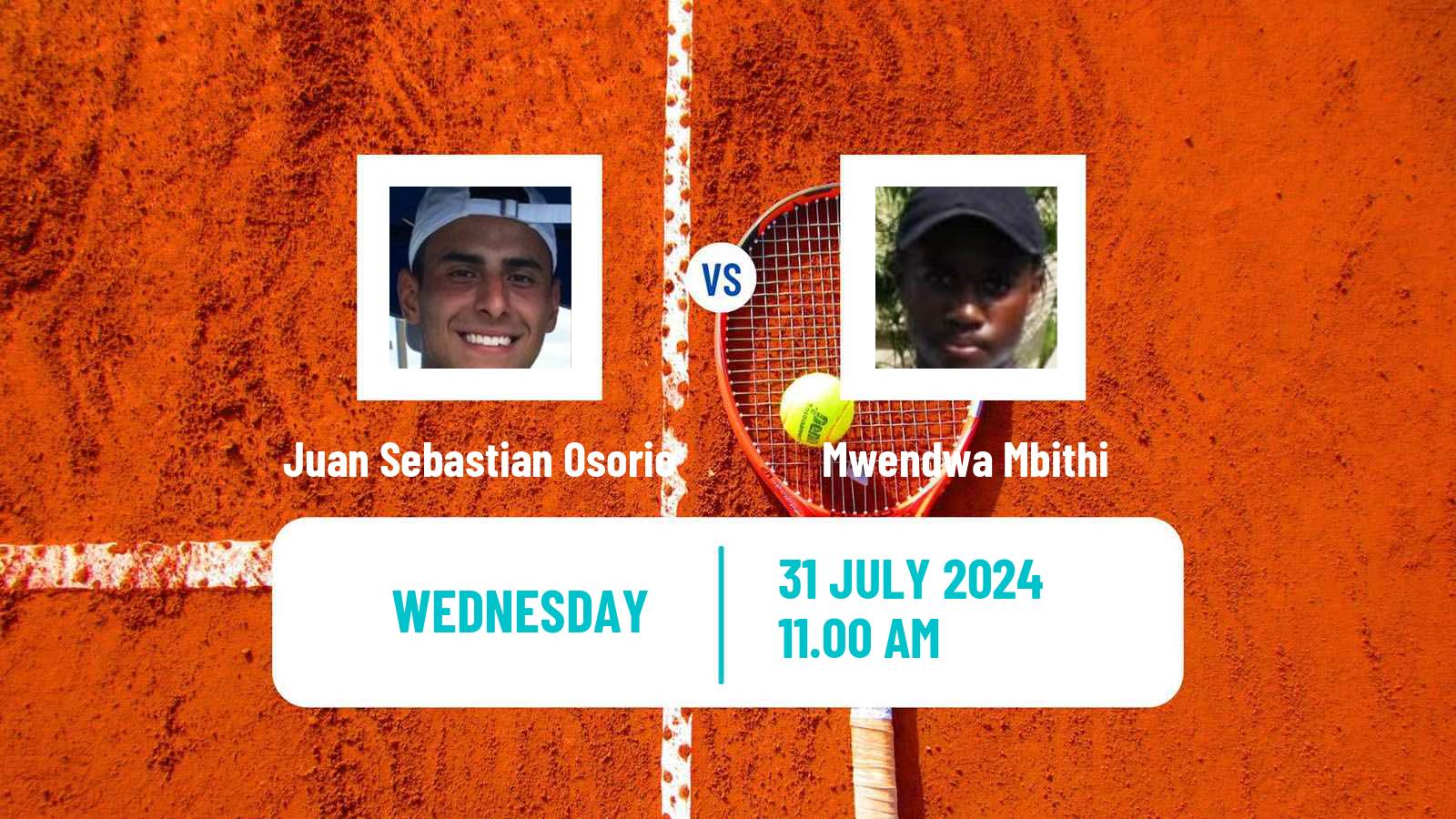Tennis ITF M15 Huamantla 3 Men Juan Sebastian Osorio - Mwendwa Mbithi