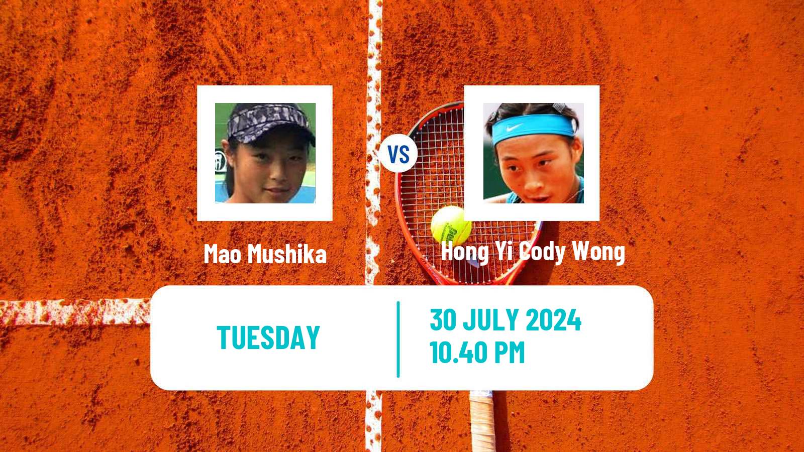 Tennis ITF W15 Sapporo 4 Women 2024 Mao Mushika - Hong Yi Cody Wong
