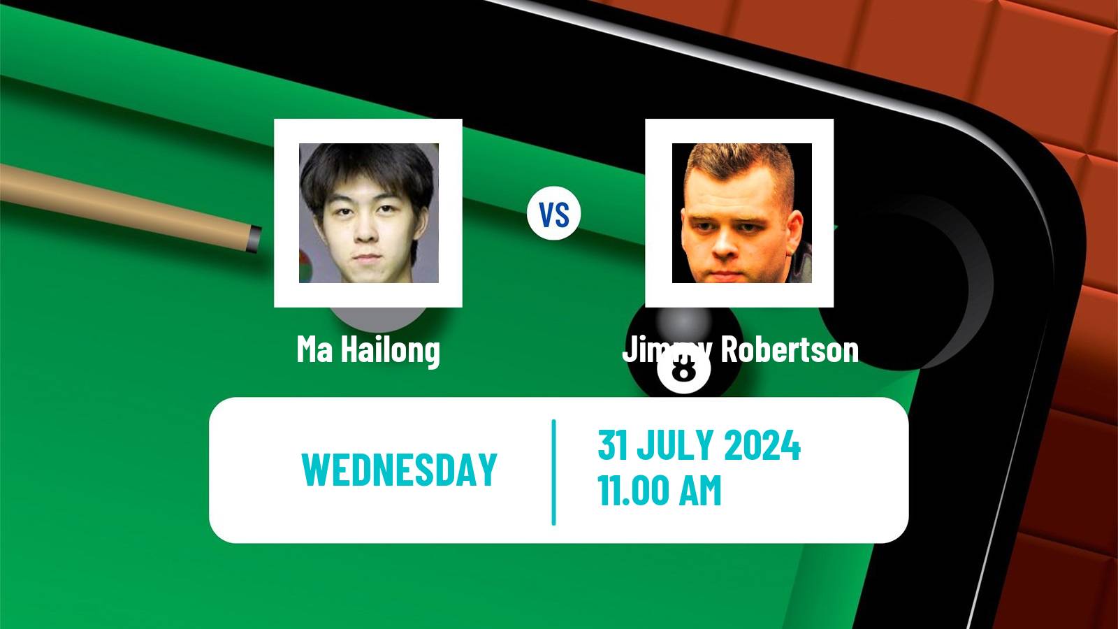 Snooker British Open Ma Hailong - Jimmy Robertson