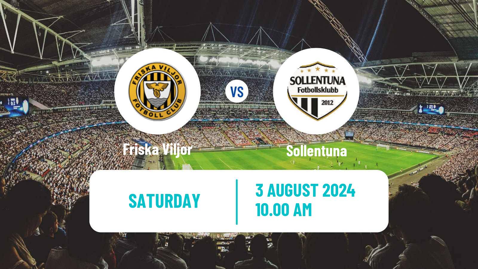 Soccer Swedish Division 1 Norra Friska Viljor - Sollentuna