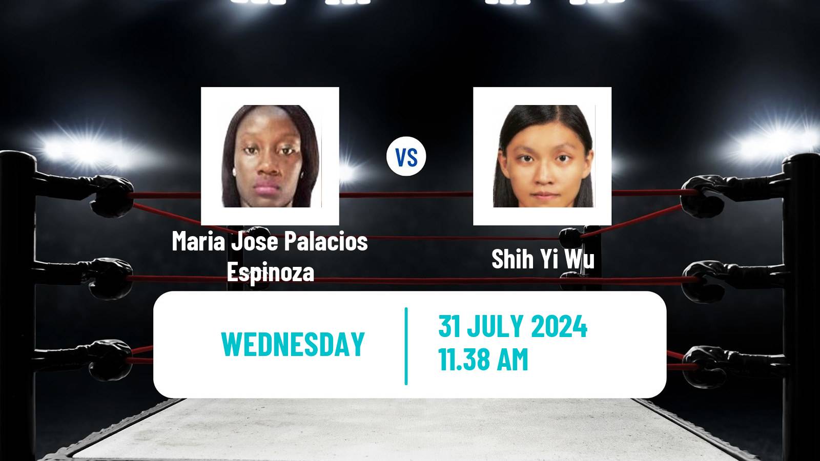 Boxing Lightweight Olympic Games Women Maria Jose Palacios Espinoza - Shih Yi Wu