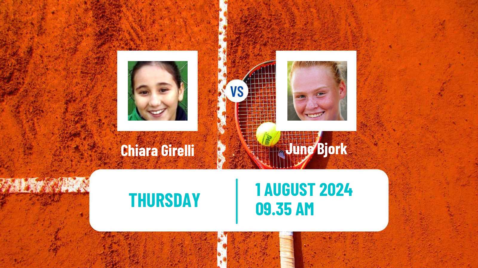 Tennis ITF W15 Savitaipale Women 2024 Chiara Girelli - June Bjork