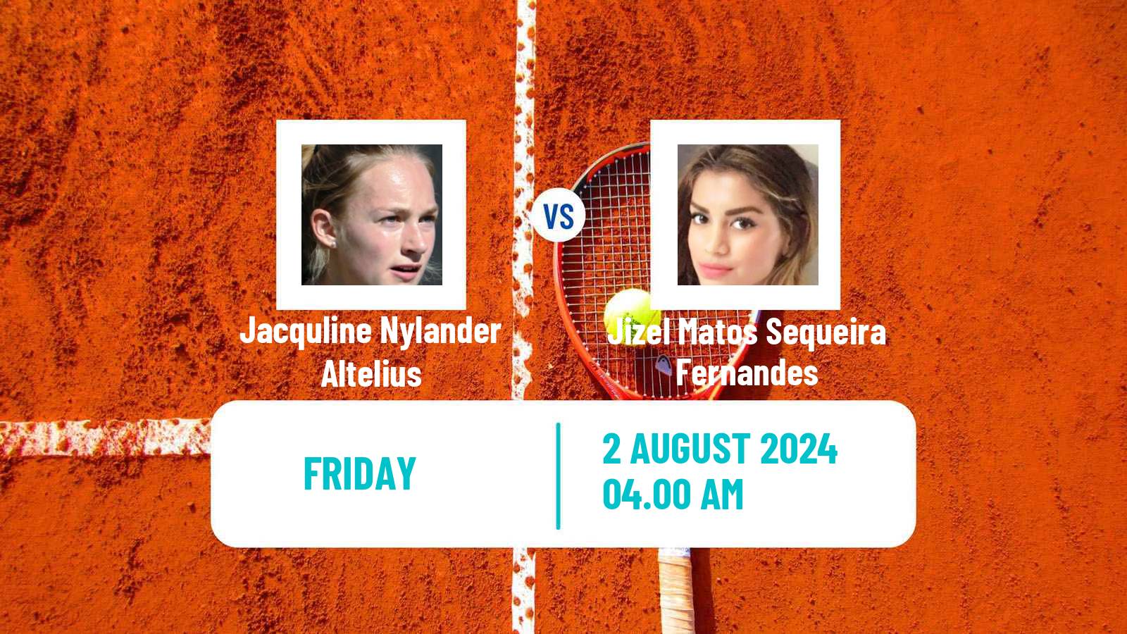 Tennis ITF W15 Savitaipale Women 2024 Jacquline Nylander Altelius - Jizel Matos Sequeira Fernandes
