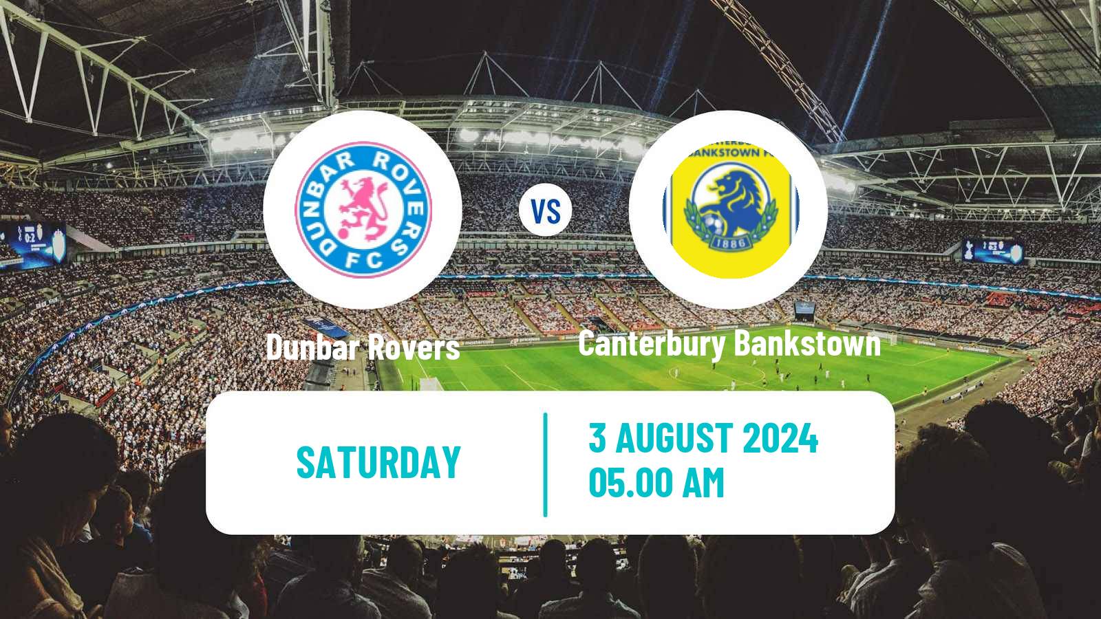 Football Australian NSW League One Dunbar Rovers - Canterbury Bankstown