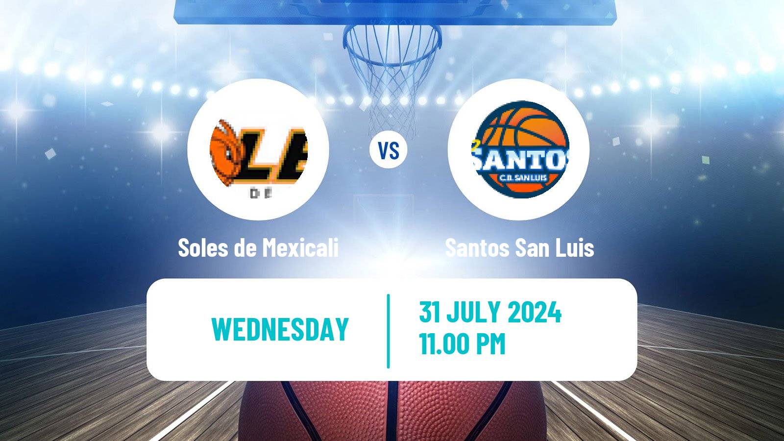 Basketball Mexican LNBP Soles de Mexicali - Santos del Potosí