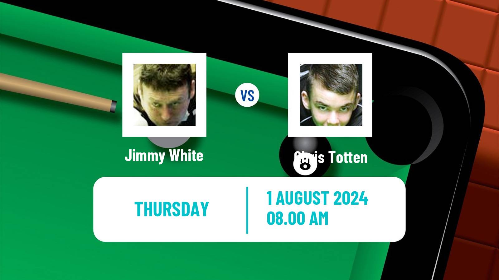 Snooker British Open Jimmy White - Chris Totten