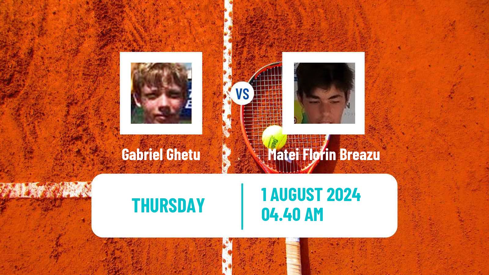 Tennis ITF M25 Pitesti Men Gabriel Ghetu - Matei Florin Breazu