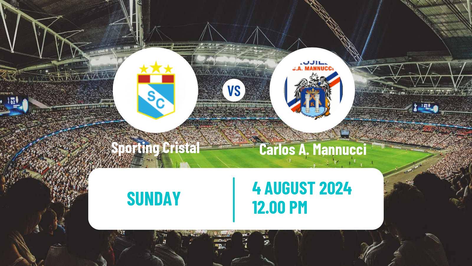 Football Peruvian Liga 1 Sporting Cristal - Carlos A. Mannucci