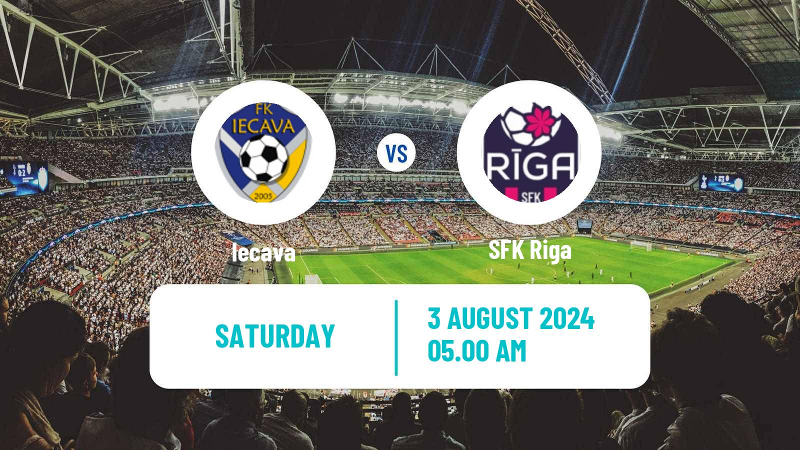 Soccer Latvian 1 Liga Women Iecava - RFS