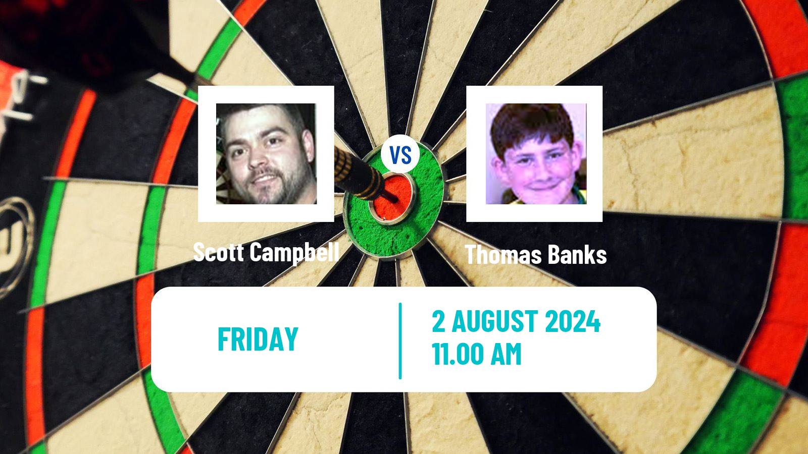 Darts Modus Super Series Scott Campbell - Thomas Banks