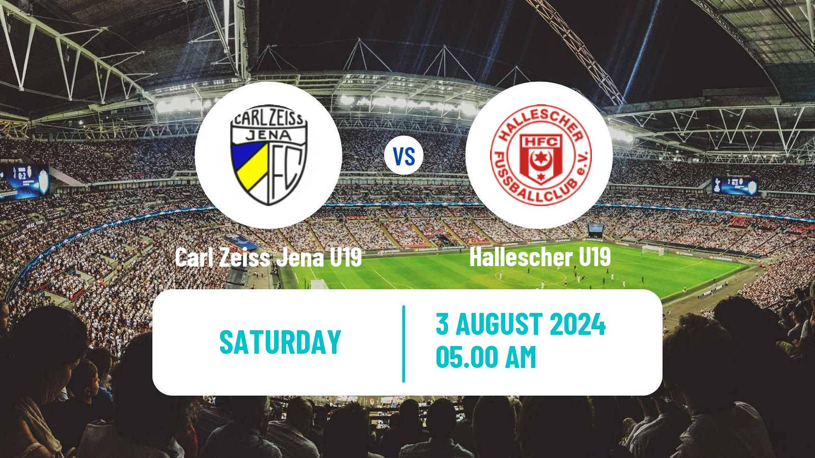 Soccer German DFB Youth League Carl Zeiss Jena U19 - Hallescher U19