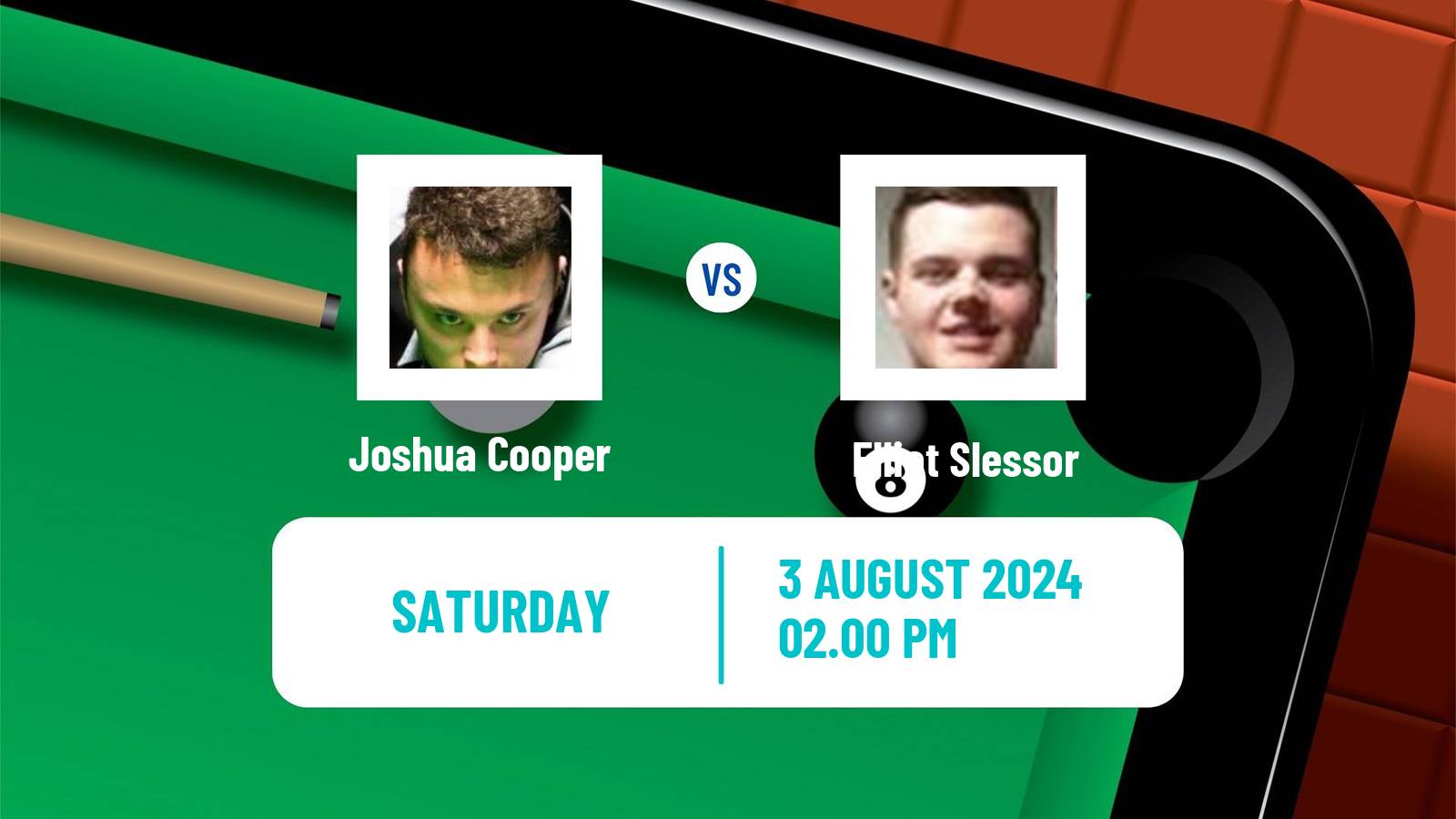 Snooker British Open Joshua Cooper - Elliot Slessor