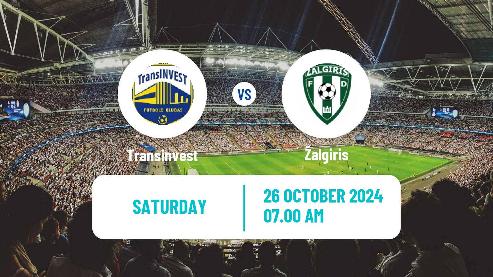 Football Lithuanian A Lyga Transinvest - Žalgiris