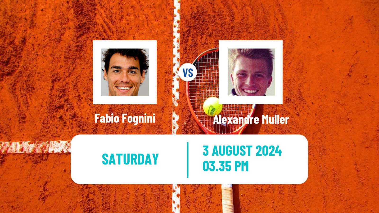 Tennis San Marino Challenger Men Fabio Fognini - Alexandre Muller