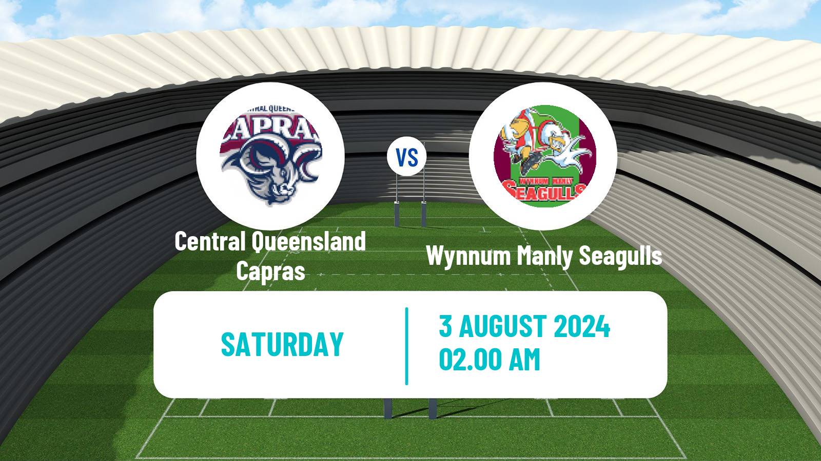 Rugby league Australian Queensland Cup Central Queensland Capras - Wynnum Manly Seagulls