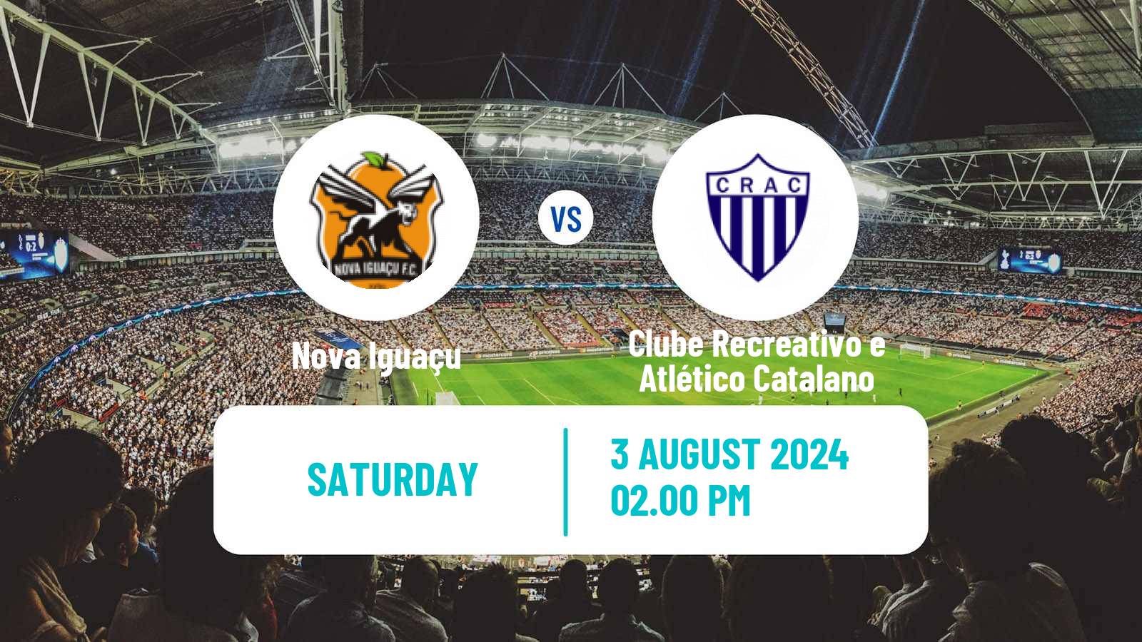 Soccer Brazilian Serie D Nova Iguaçu - Clube Recreativo e Atlético Catalano