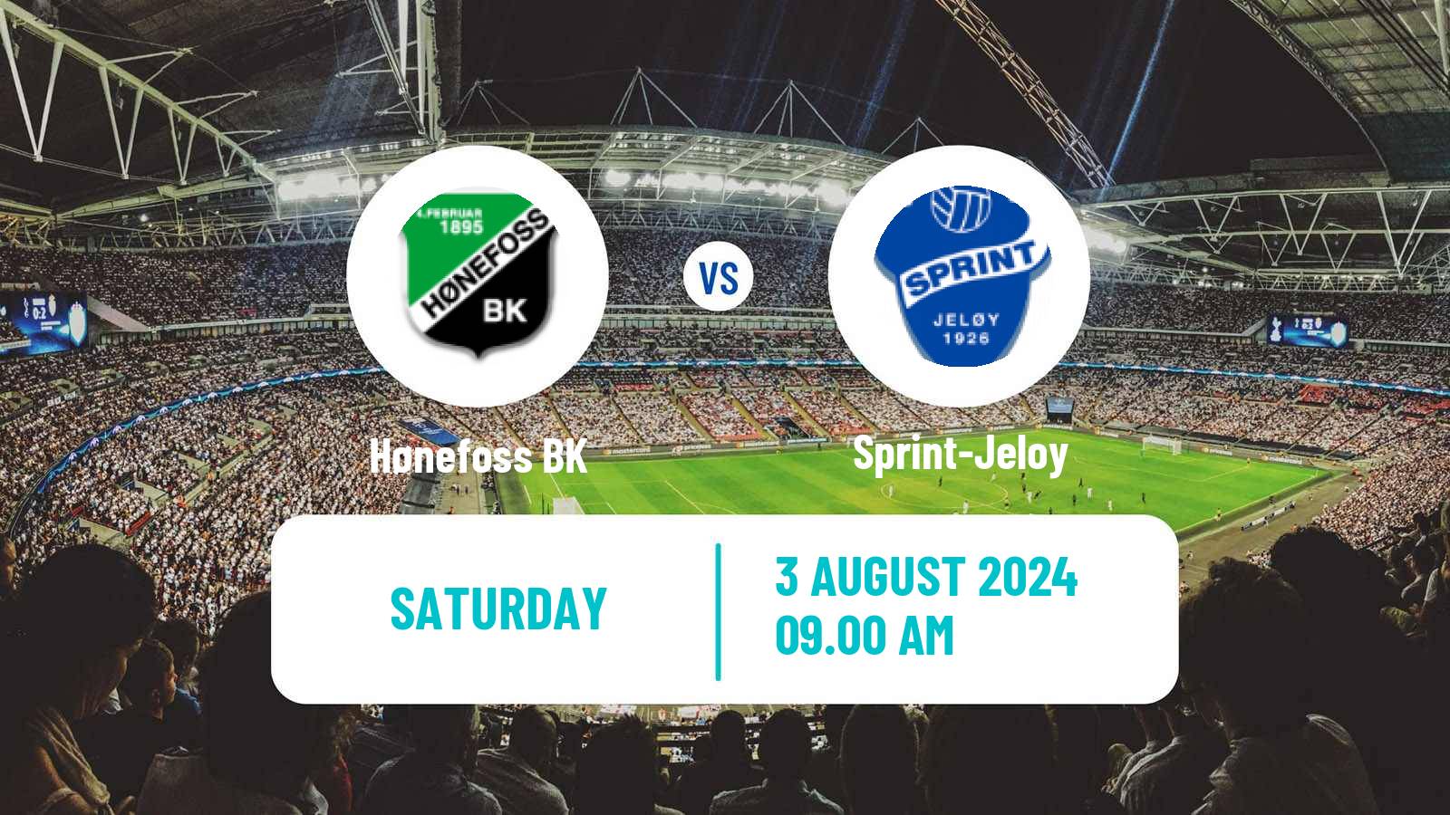 Football Norwegian Division 3 - Group 6 Hønefoss - Sprint-Jeloy