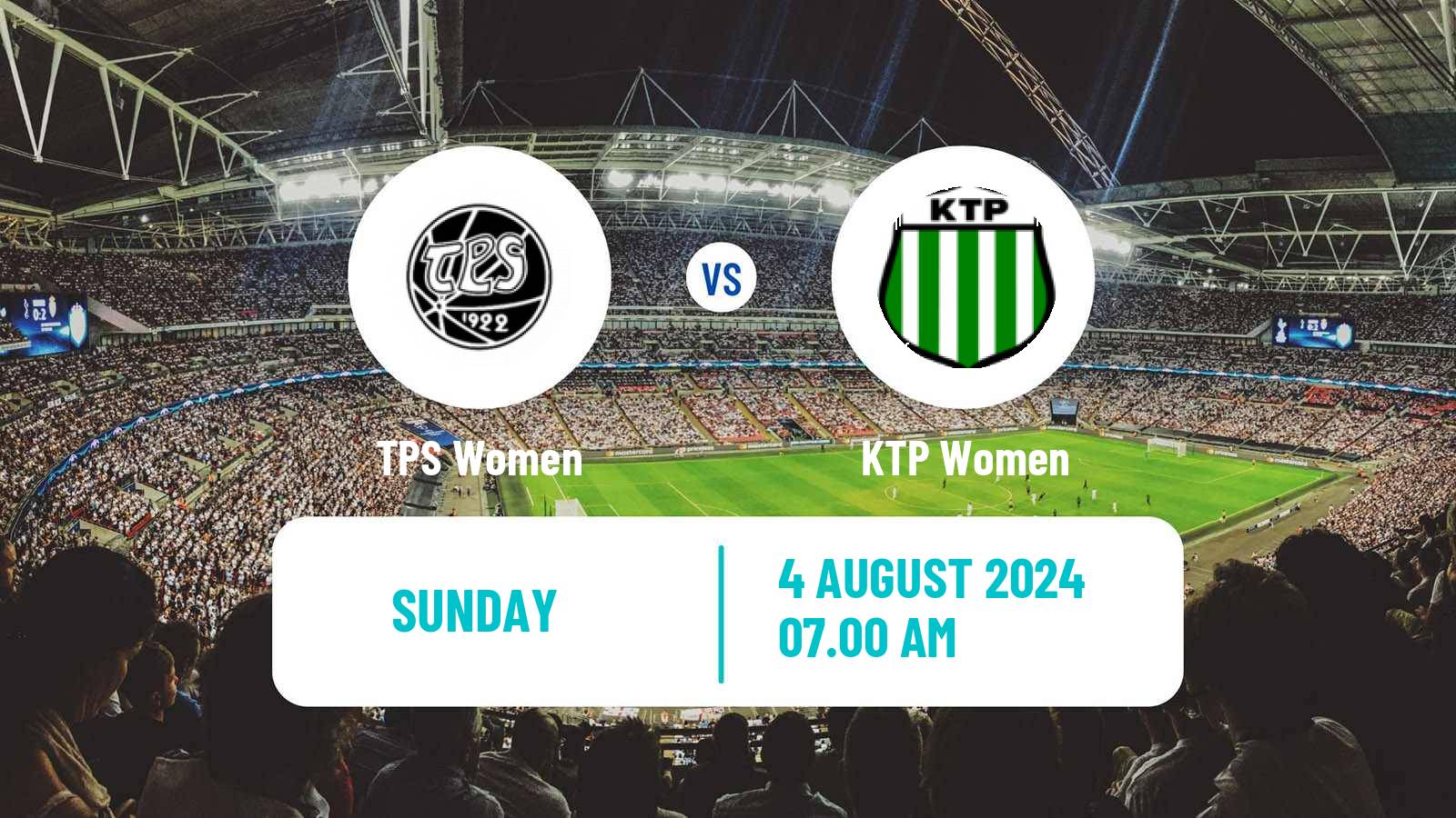 Soccer Finnish Ykkonen Women TPS - KTP
