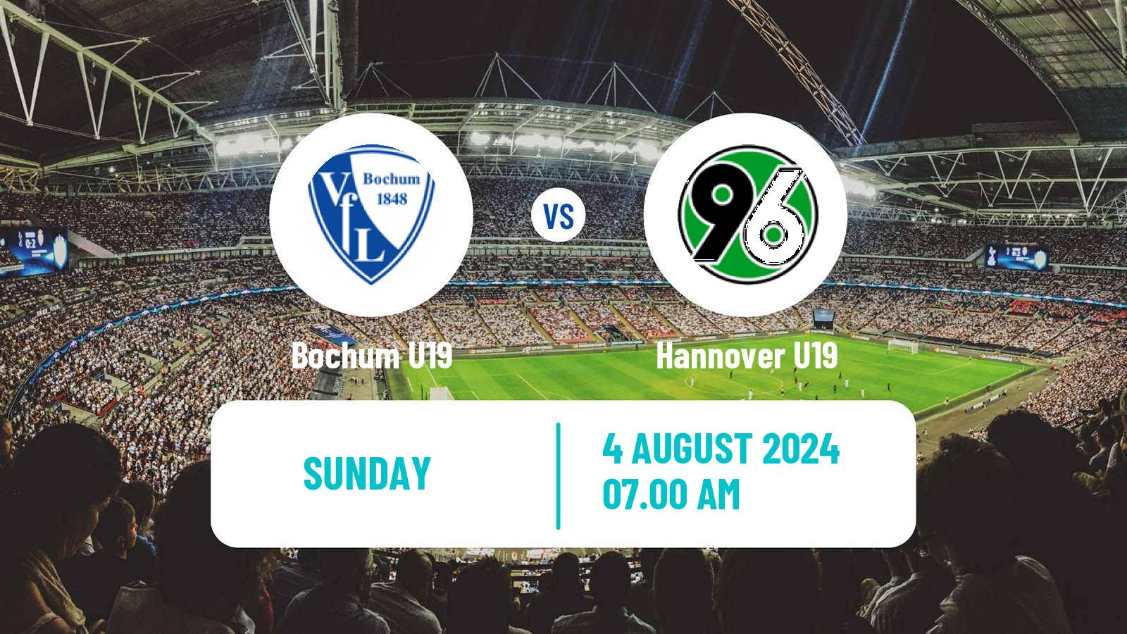 Soccer German DFB Youth League Bochum U19 - Hannover U19