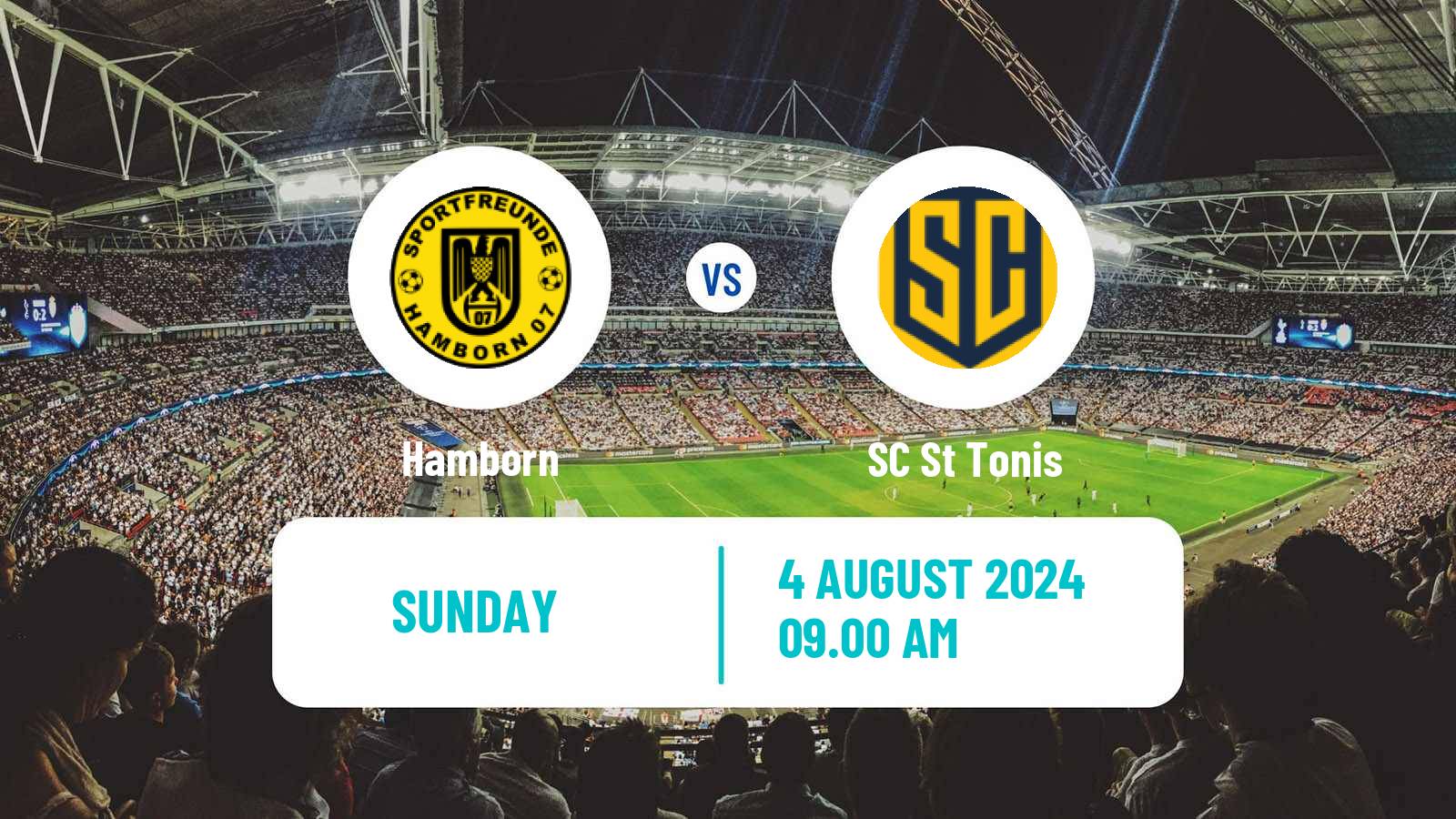 Soccer Club Friendly Hamborn - St Tonis