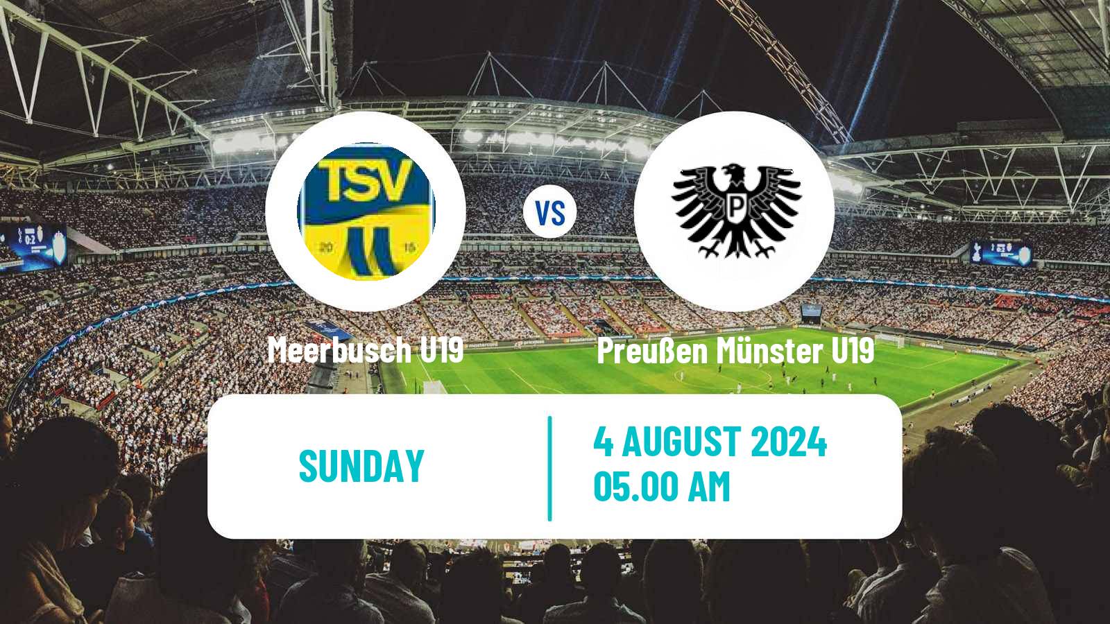 Soccer German DFB Youth League Meerbusch U19 - Preußen Münster U19