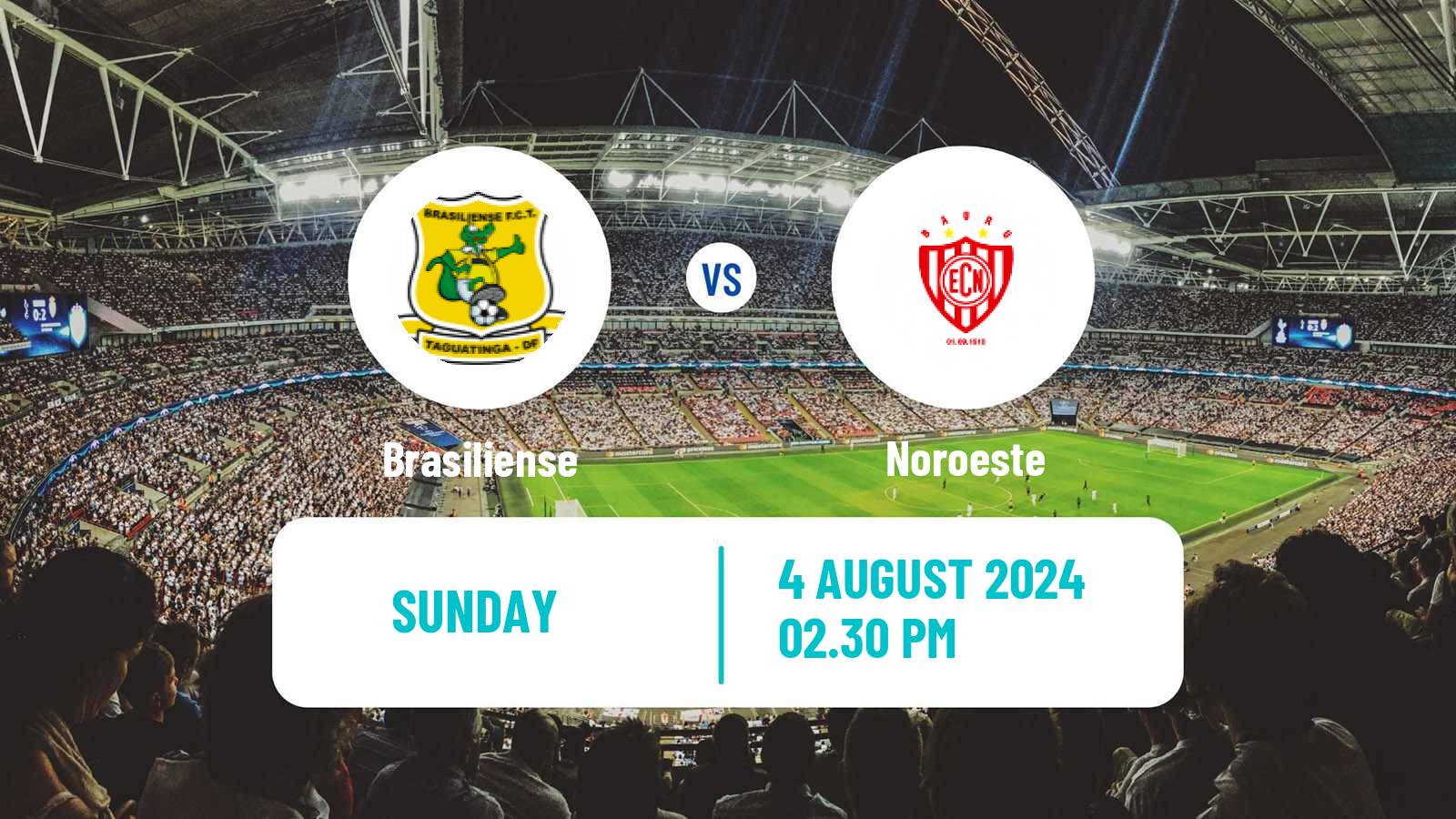 Soccer Brazilian Serie D Brasiliense - Noroeste