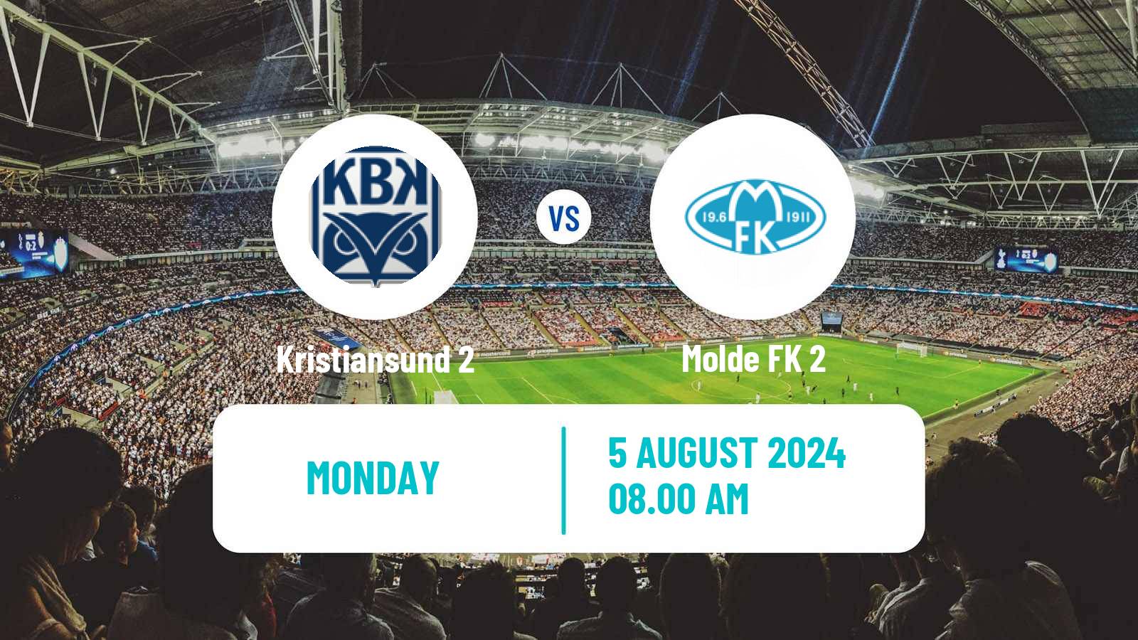 Soccer Norwegian Division 3 - Group 5 Kristiansund 2 - Molde 2