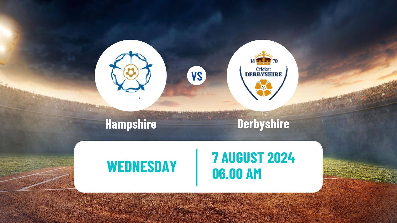 Cricket Royal London One-Day Cup Hampshire - Derbyshire