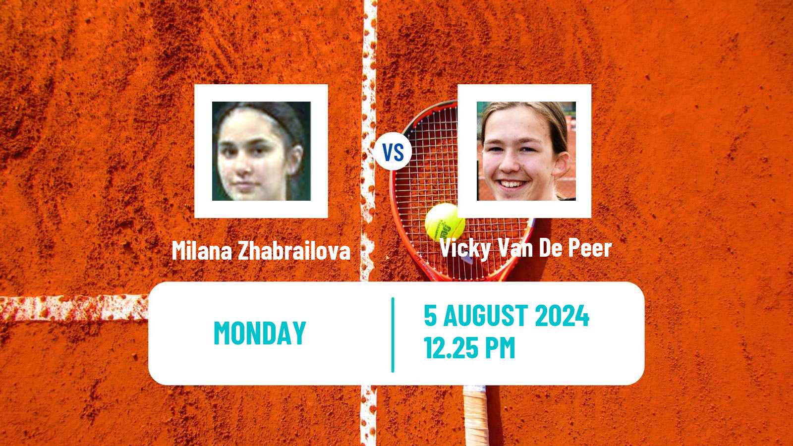 Tennis ITF W35 Koksijde Women 2024 Milana Zhabrailova - Vicky Van De Peer