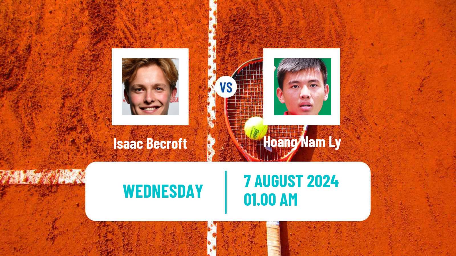 Tennis ITF M25 Taipei 2 Men Isaac Becroft - Hoang Nam Ly