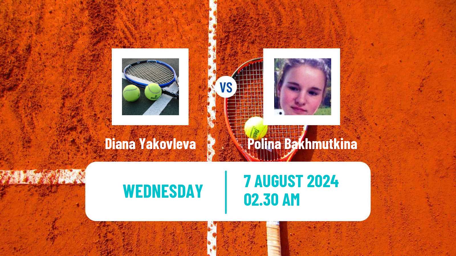Tennis ITF W15 Ust Kamenogorsk 2 Women Diana Yakovleva - Polina Bakhmutkina
