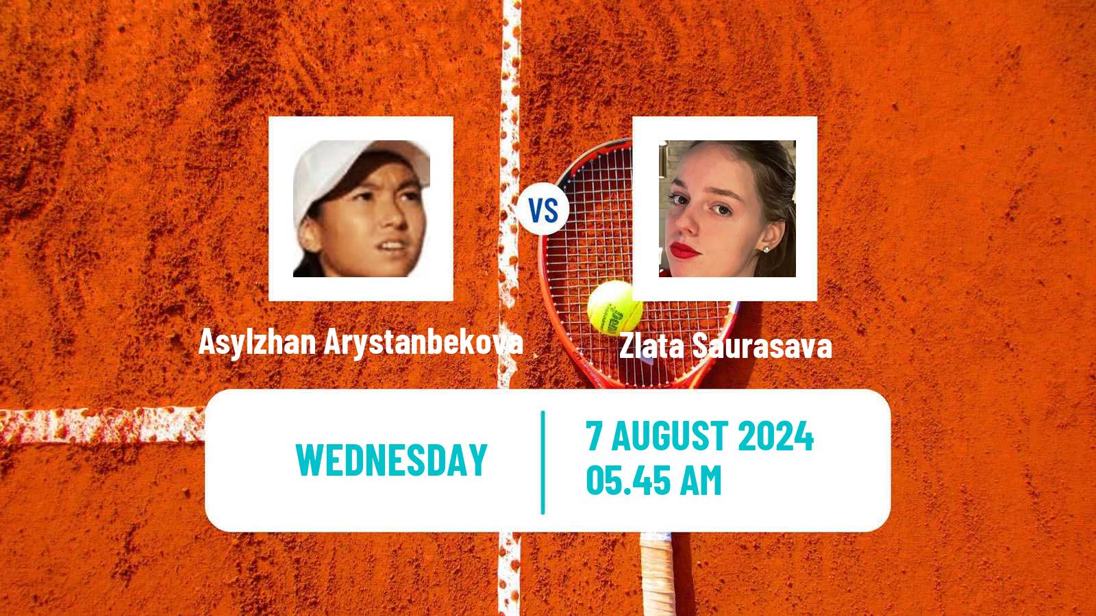 Tennis ITF W15 Ust Kamenogorsk 2 Women Asylzhan Arystanbekova - Zlata Saurasava
