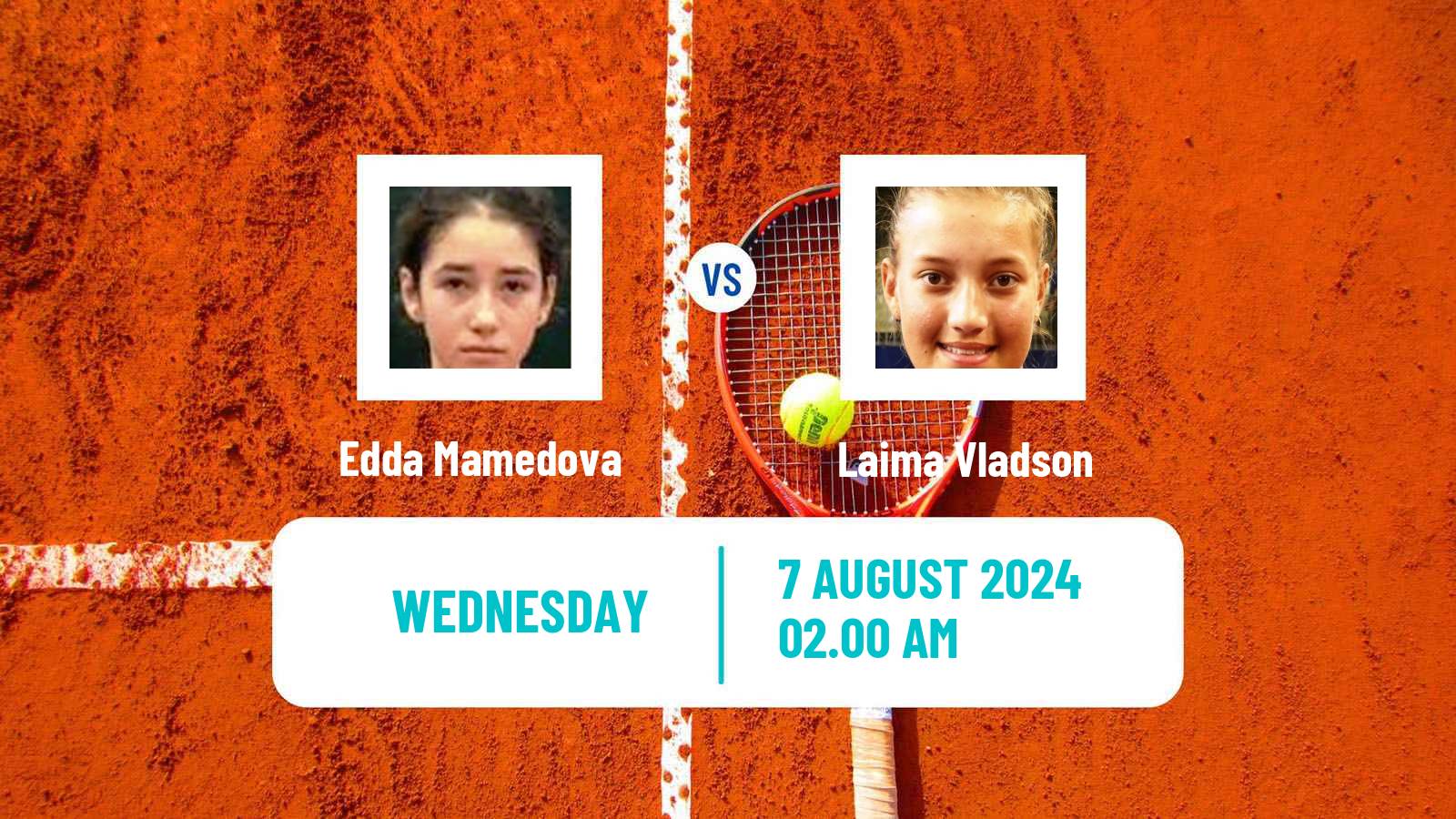 Tennis ITF W15 Tbilisi 2 Women Edda Mamedova - Laima Vladson