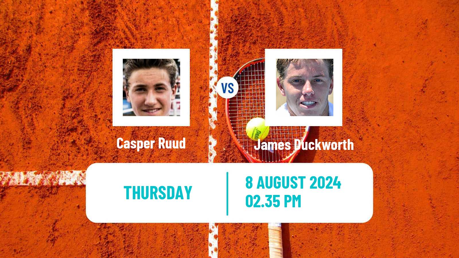 Tennis ATP Montreal Casper Ruud - James Duckworth