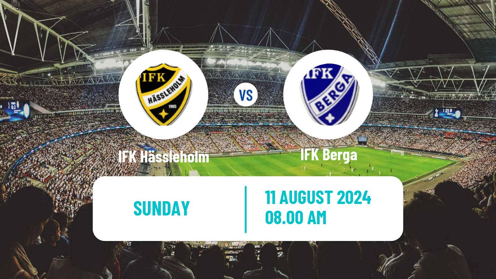 Soccer Swedish Division 2 - Södra Götaland IFK Hässleholm - Berga