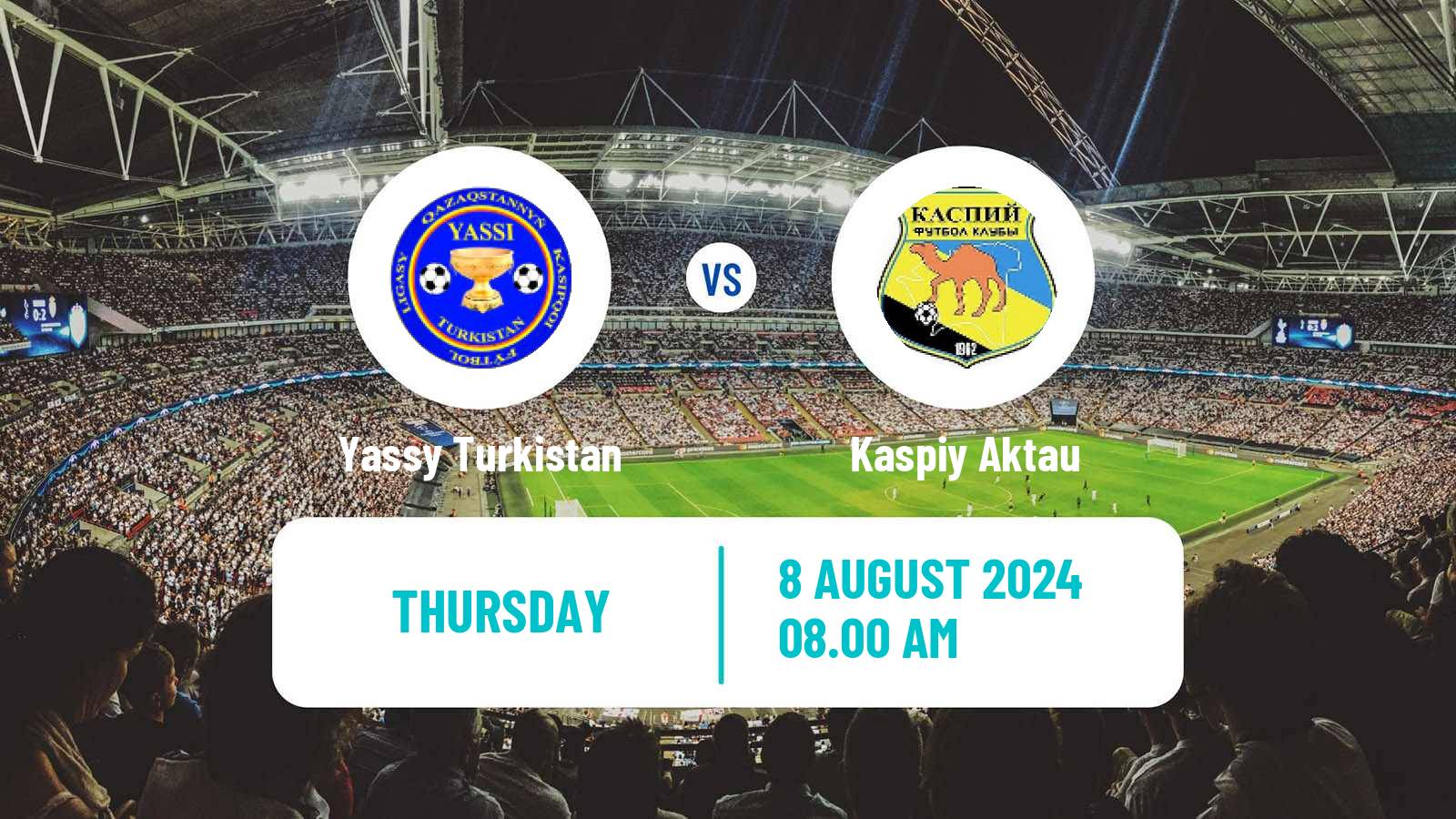 Soccer Kazakh First Division Turkistan - Kaspiy Aktau