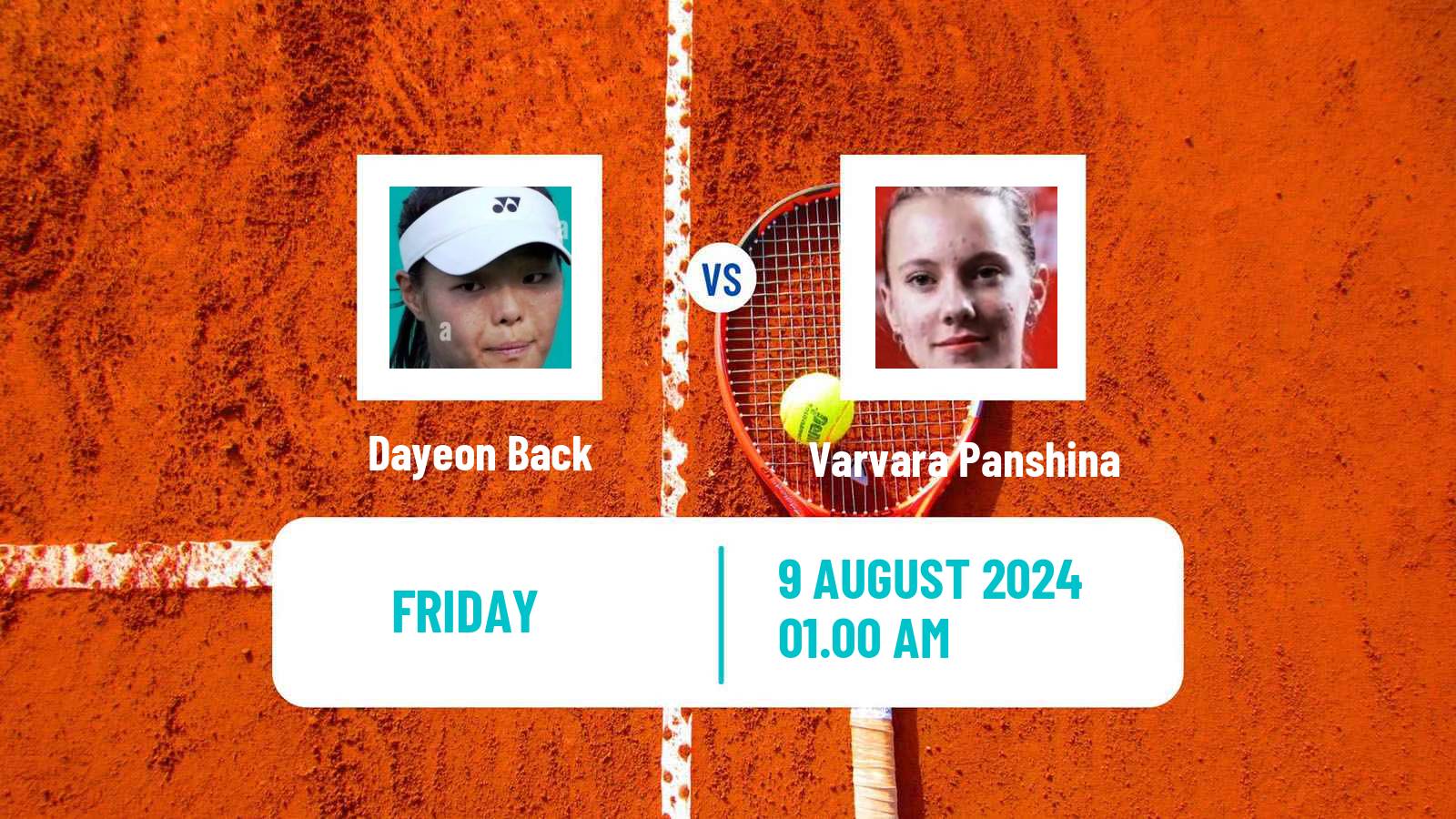 Tennis ITF W15 Ust Kamenogorsk 2 Women Dayeon Back - Varvara Panshina