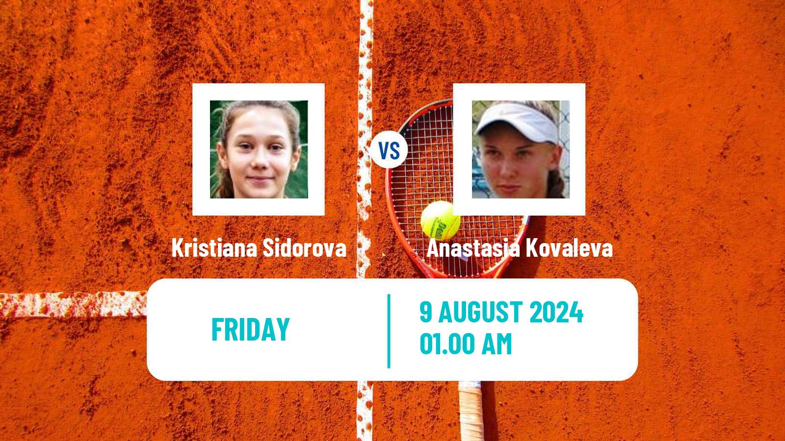Tennis ITF W15 Ust Kamenogorsk 2 Women Kristiana Sidorova - Anastasia Kovaleva