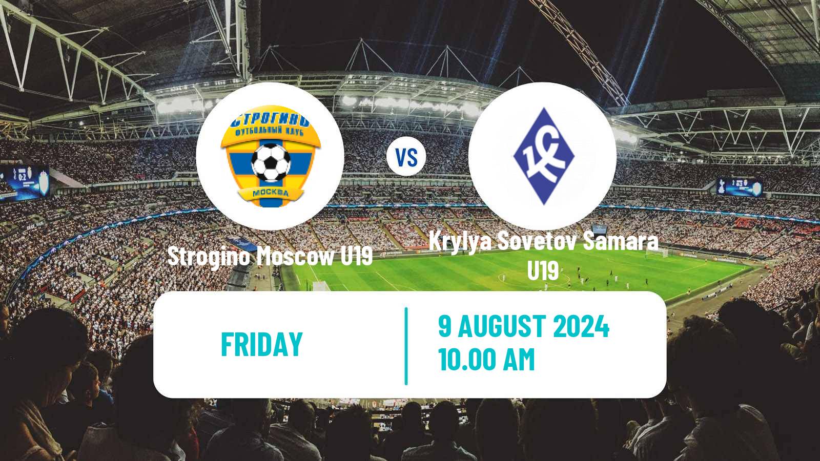 Football Russian Youth League Strogino Moscow U19 - Krylya Sovetov Samara U19