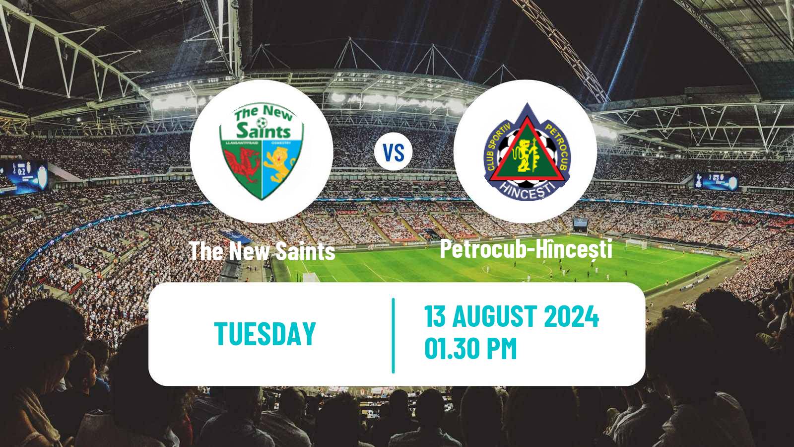 Soccer UEFA Europa League The New Saints - Petrocub-Hîncești