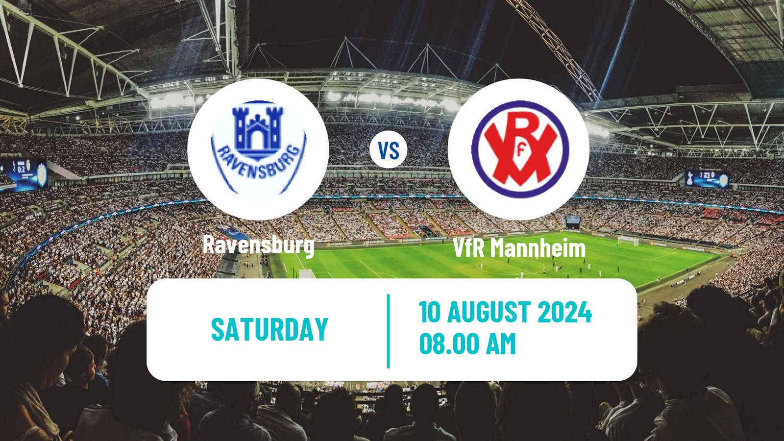 Football German Oberliga Baden-Württemberg Ravensburg - VfR Mannheim