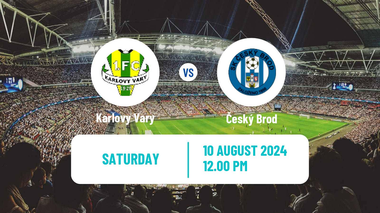 Soccer Czech Division B Slavia Karlovy Vary - Český Brod