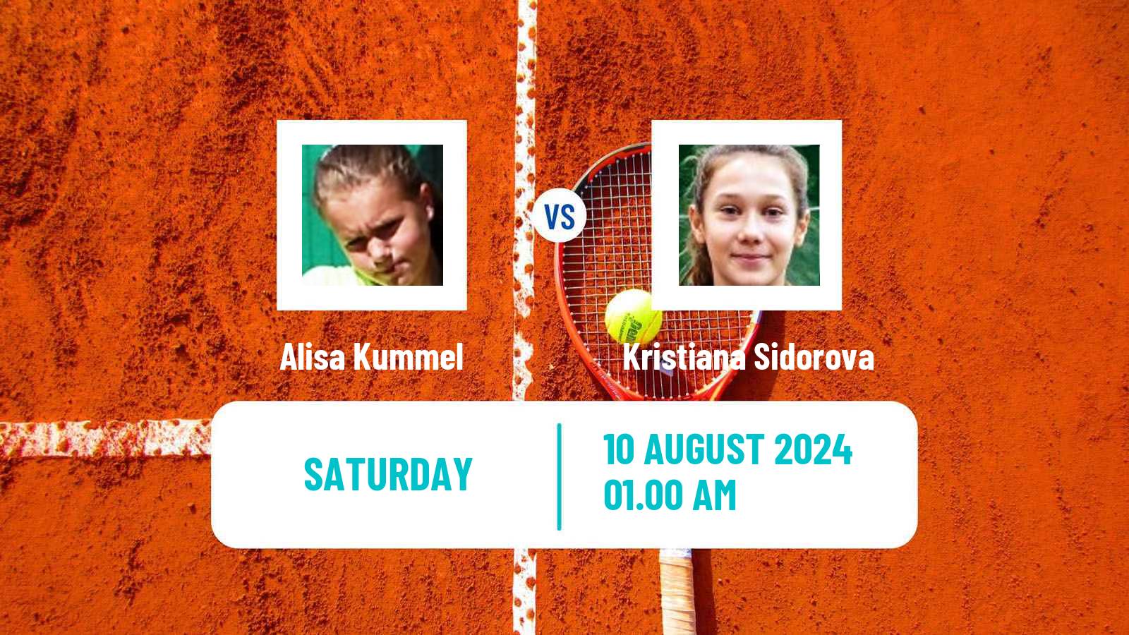 Tennis ITF W15 Ust Kamenogorsk 2 Women Alisa Kummel - Kristiana Sidorova