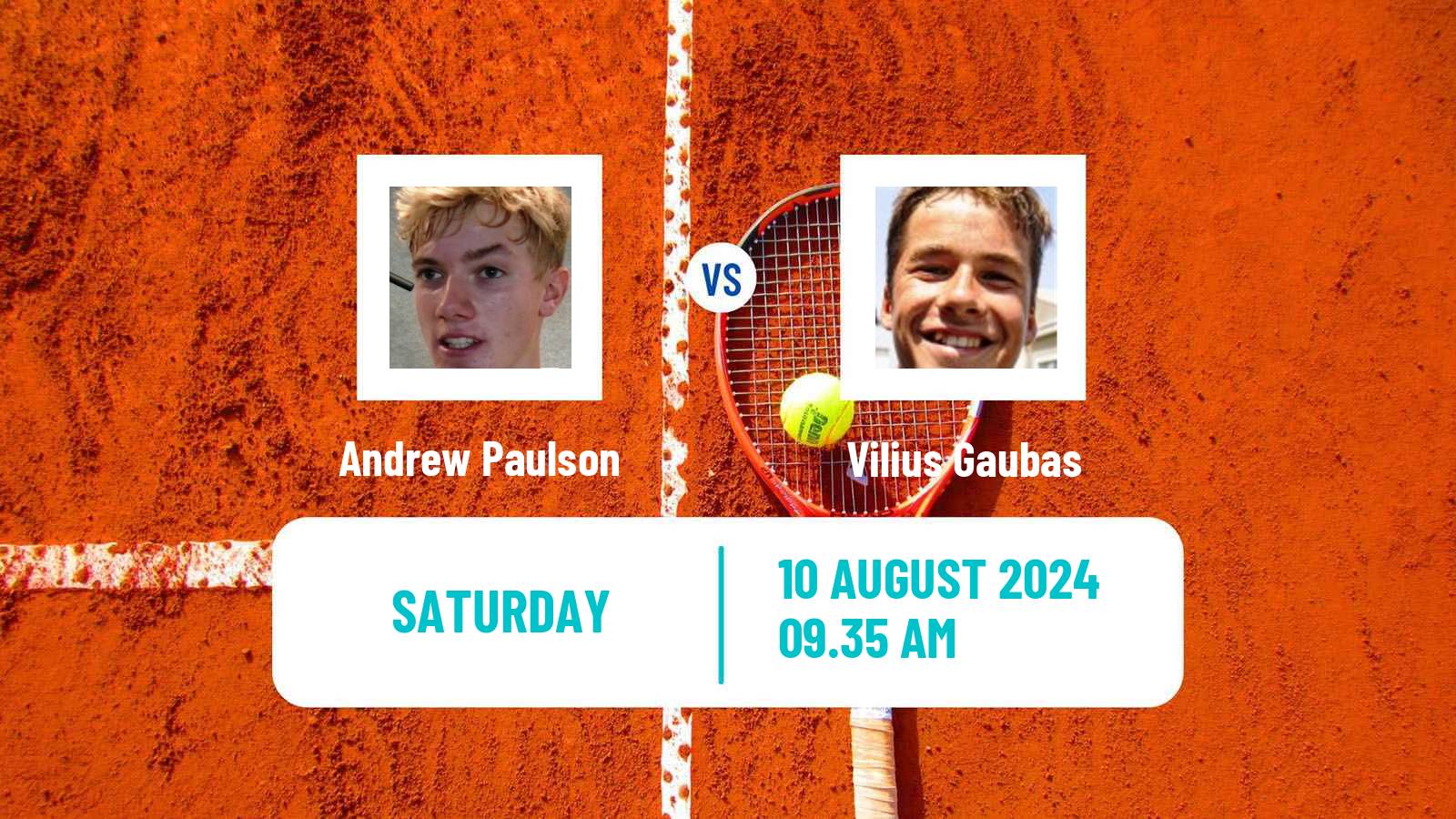 Tennis Cordenons Challenger Men Andrew Paulson - Vilius Gaubas