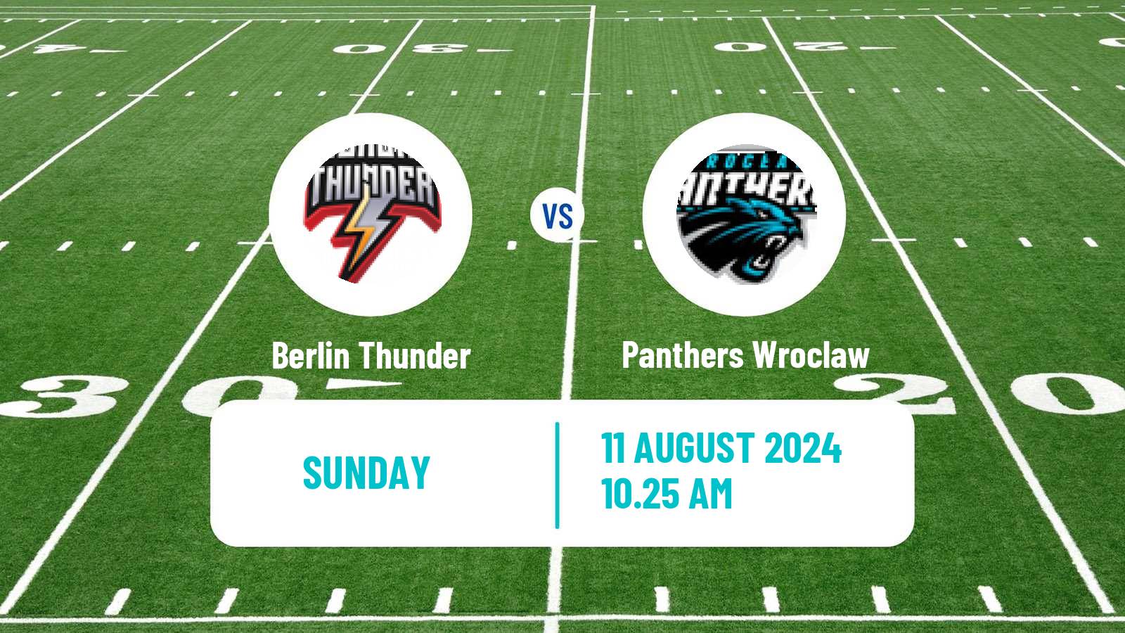 American football European League of American Football Berlin Thunder - Panthers Wroclaw